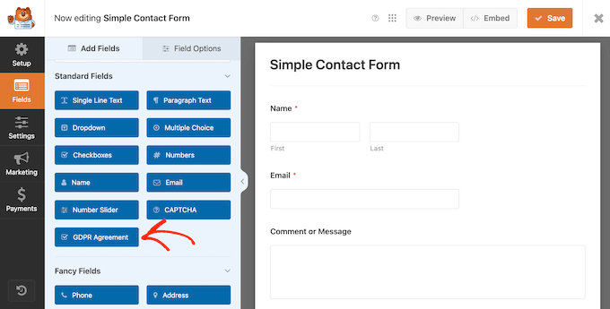 How to create a GDPR compliant form using WPForms 