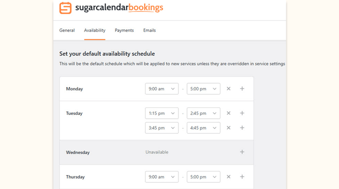 Sugar bookings schedules Sugar bookings schedules